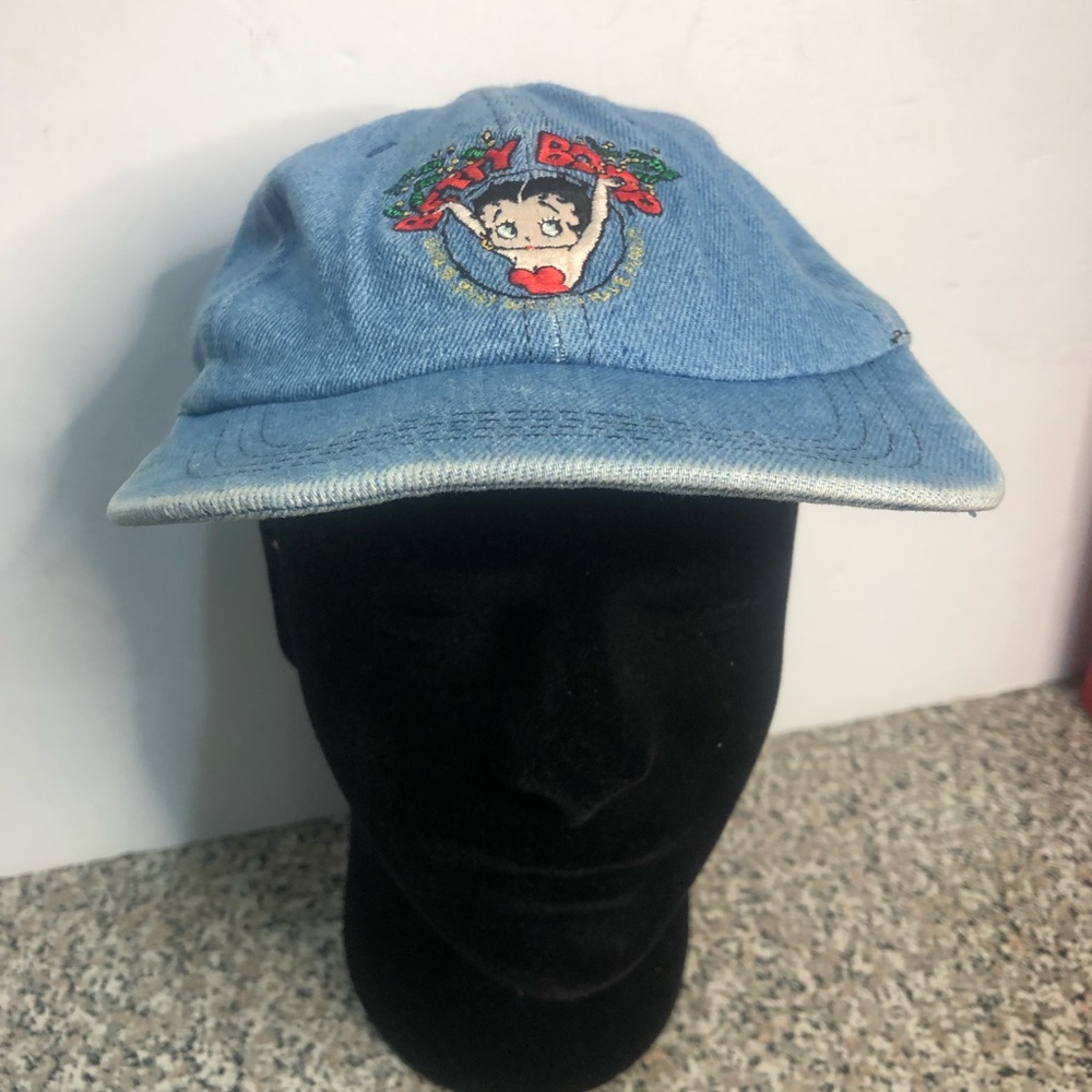 Denim Betty boop stretch back hat one size fits most collectible hat , stylish